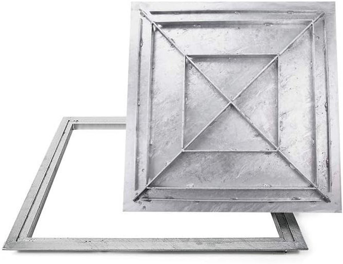 Stalen Schachtafdekking - Afdekplaat Deksel - Schachten Afdekken - Berijdbaar met 5000kg - 400 x 400 mm - Verzinkt