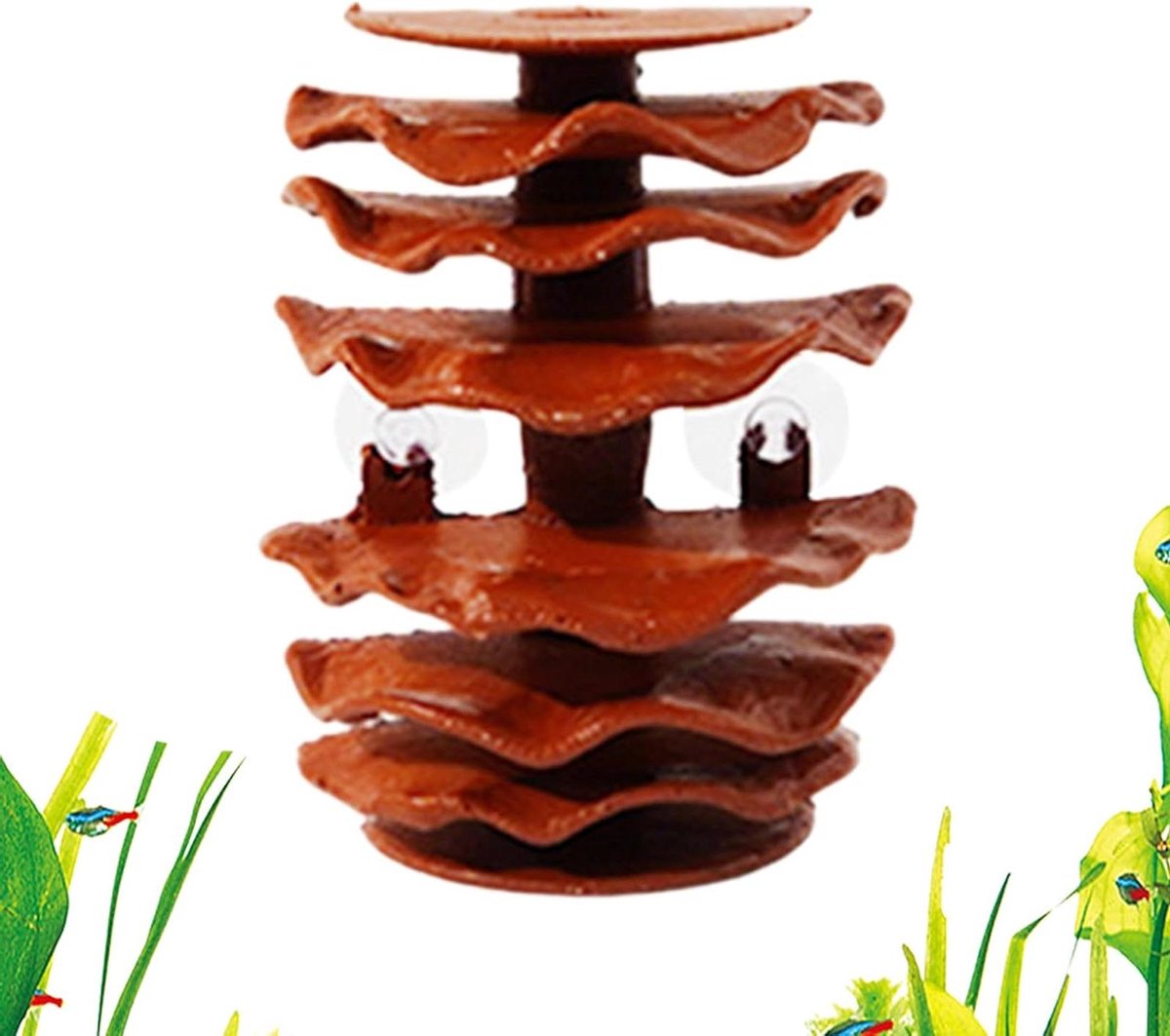 Aquarium Shelter - Vissenhol Hol - Beschutting Vissen - Gestructureerd Oppervlak - 9 x 7 x 3.5 cm - A