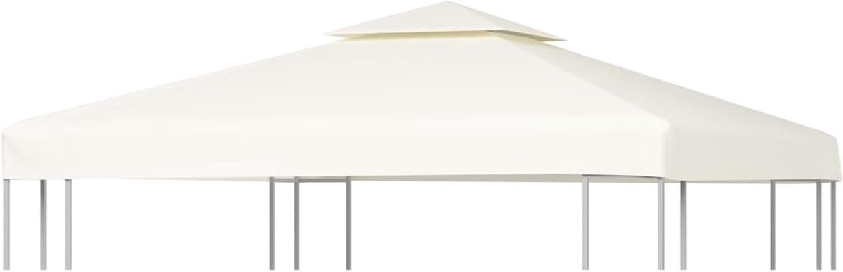 Paviljoen vervangend dak - Tentdak Ersatzdak - Feestelijke Buitenactiviteiten - Waterdicht 310 g/m² - 3x3 meter - Crèmewit