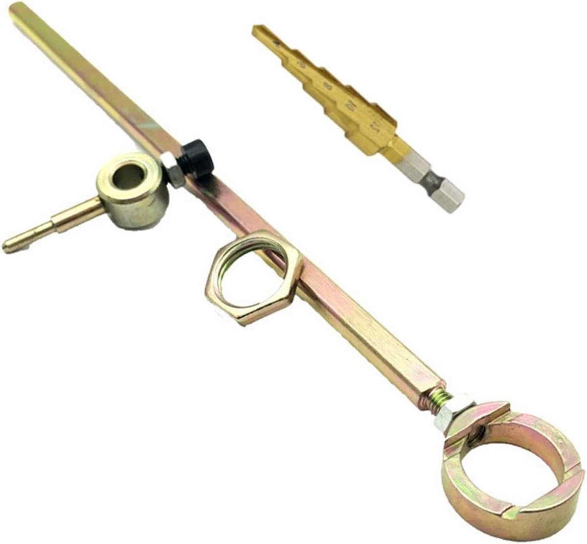 Metaalplaat Schaar - Nibbler Opzetstuk - Metaal Bewerken - Dubbele Kop - Tot 2mm Dikte - Zilver
