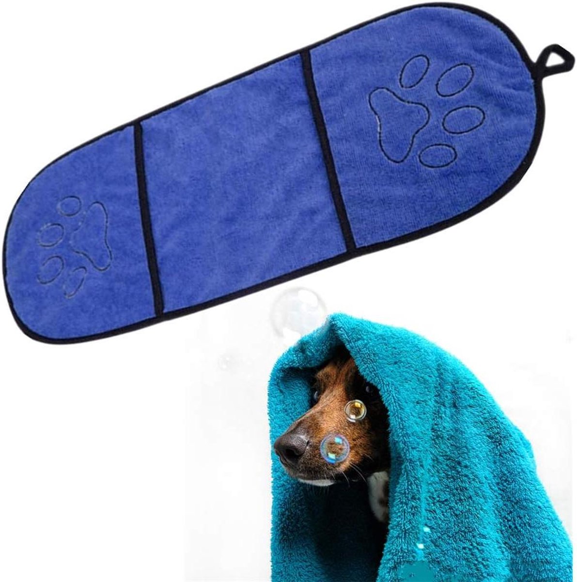 Huisdier Handdoeken - Microvezel Doeken - Dieren Drogen - Zeer Absorberend - Niet Gespecificeerd - Donkerblauw