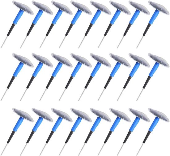 Bandenreparatieset Paddestoel - Band Plakset - Band Herstellen - Universeel Toepasbaar - 24 Stuks 60mm - Blauw — afbeelding 3