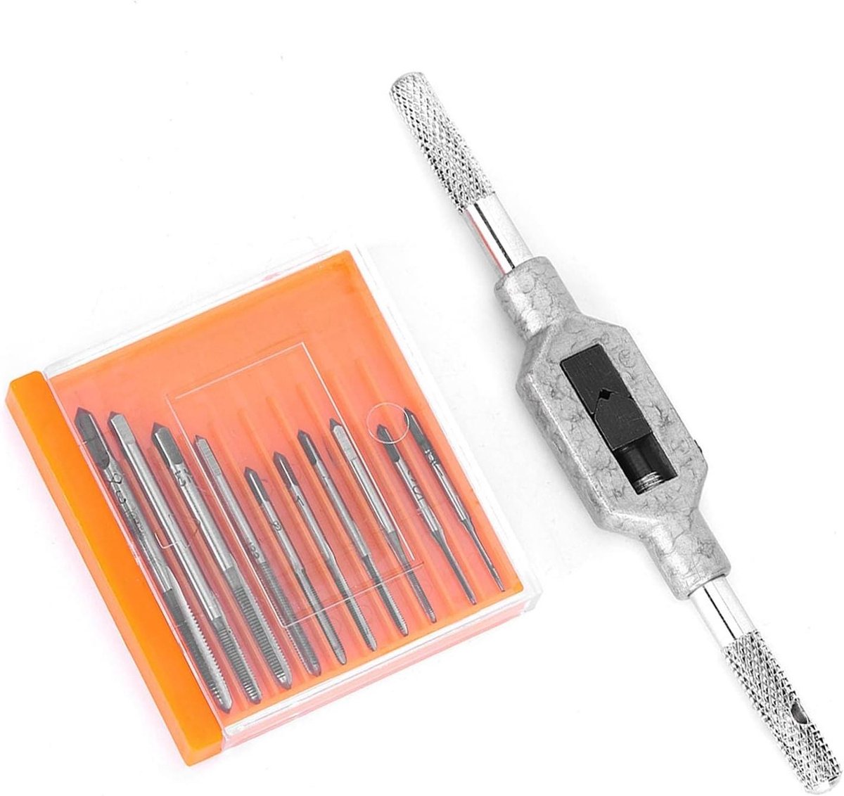 Mini Tap Set - Schroefdraad Tappen - Metaal Bewerken - Hoge Snelheid Staal - M1-M3.5 - Zilver