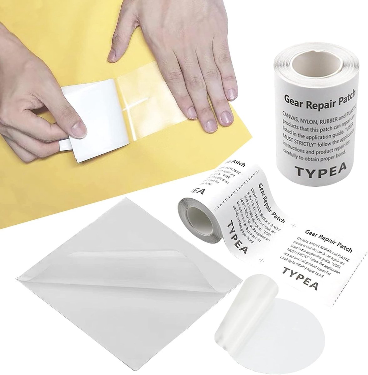 Reparatiepleisters - Transparant - 7 x 7 cm - Zelfklevende Patches voor Diverse Reparaties