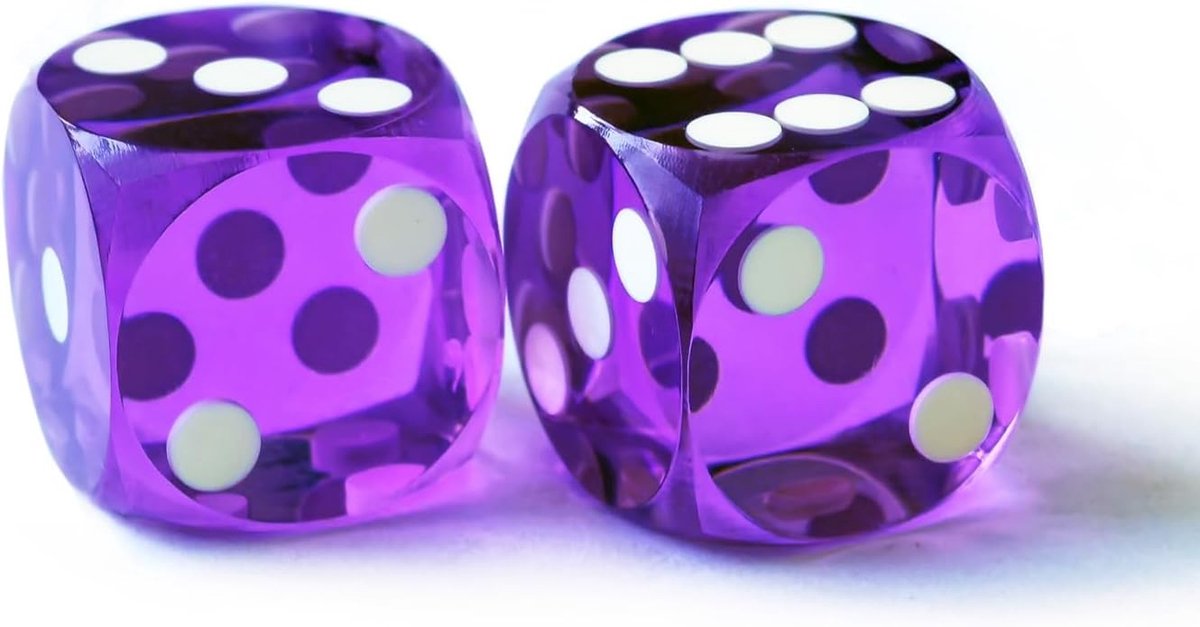 Professionele Precisie Speelkaarten Dobbelstenen met Afgeronde Hoeken 5/8" (16mm) voor Casino's, Geen Serienummer