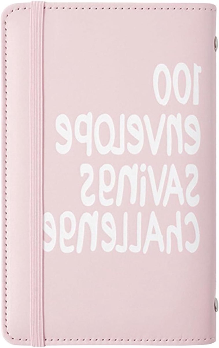 Geldbesparing Enveloppen - Budget Map - Financiën Beheren - 100 Dagen Uitdaging - 17.8x11x2 cm - Roze