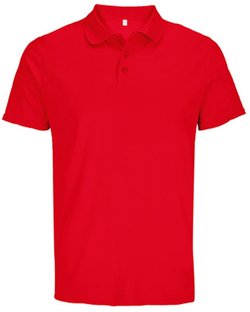 SOL'S Unisex Pitcher Sports Polo Shirt L04442 - Red - XL