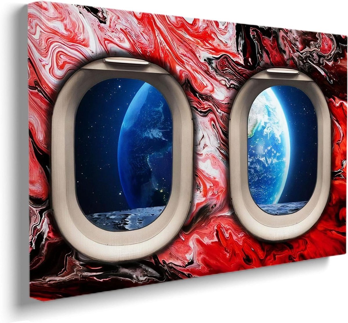 Acrylglas Schilderij - Wanddecoratie Kunstwerk - Woonkamer Aankleden - Gemaakt in Nederland - 60 x 90 cm - Rood
