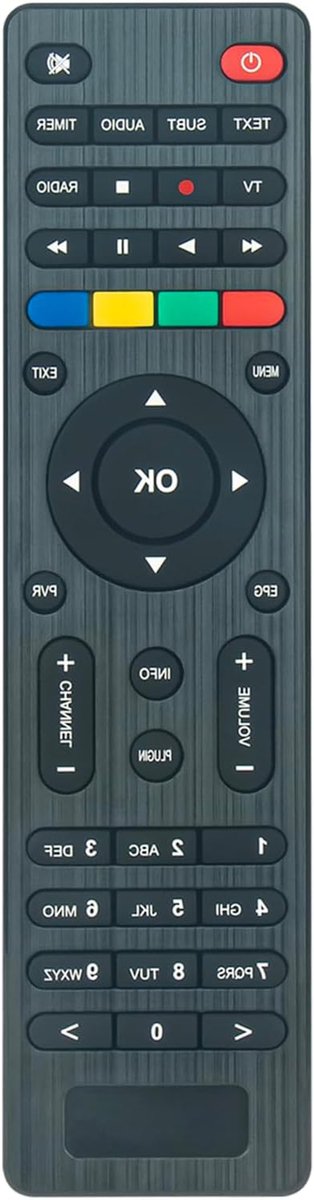 Afstandsbediening - Vervangende afstandsbediening - TV Kijken - Geen Programmering Nodig - 10 Meter Bereik - Zwart