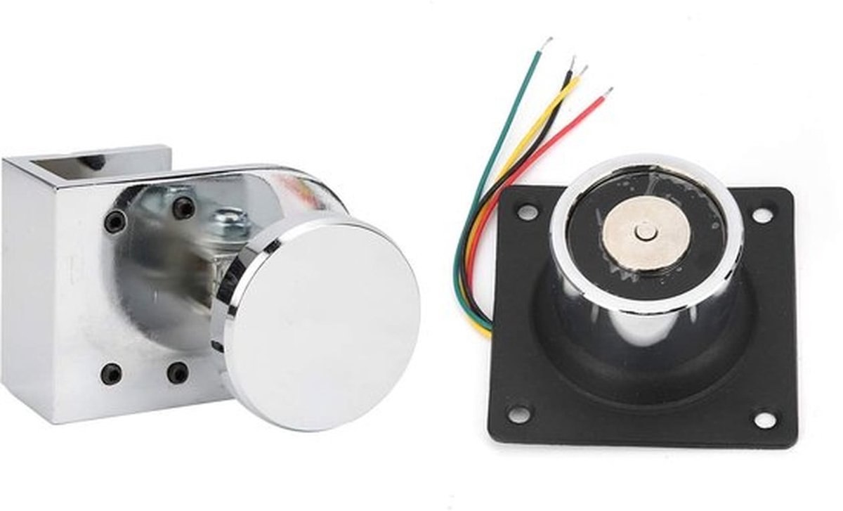 Magnetische Deurstopper - Elektronisch Slot - 60KG Zuigkracht - Frameloze Glazen Deur - Ideaal voor Thuisgebruik - Veilig en Betrouwbaar
