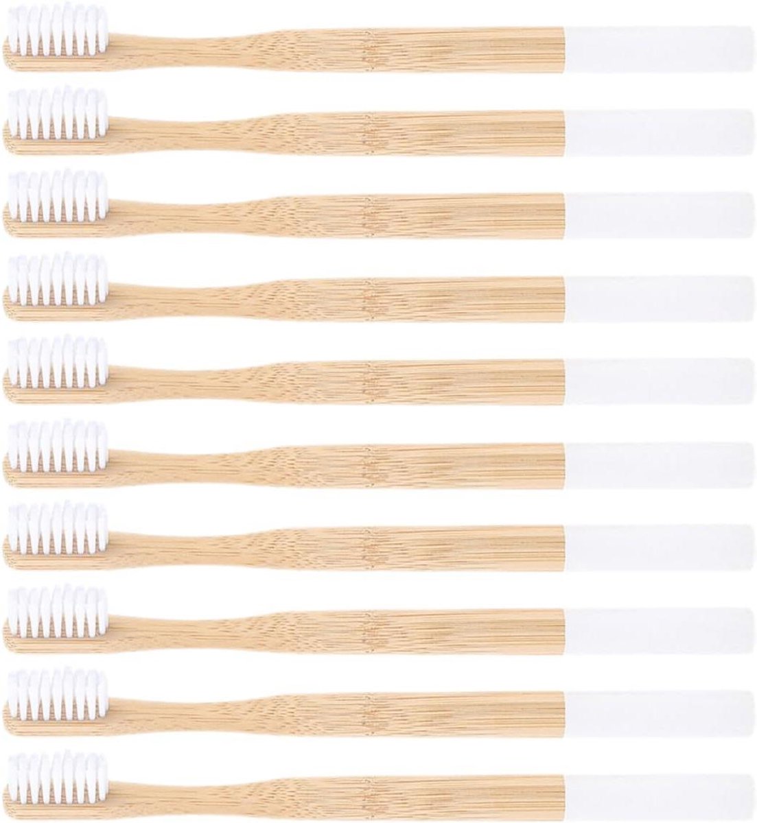Bamboe Tandenborstels - Handtandenborstel Herbruikbaar - Dagelijkse Mondverzorging - Zachte Borstelharen - 19 cm - Multi