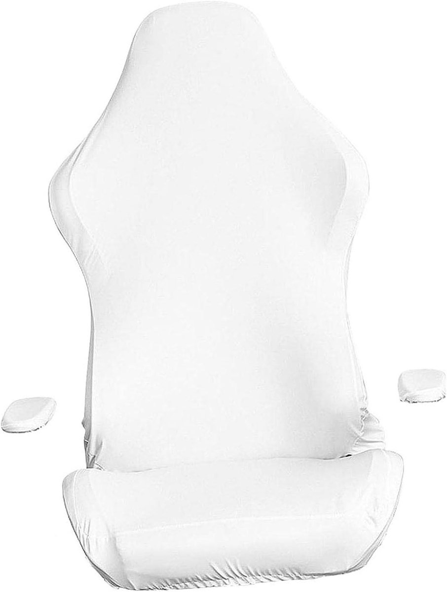 Stoelhoes Set - Meubelbeschermer Stoelbekleding - Meubels Vernieuwen - Waterdicht Polyester - 80-88cm Hoogte - Wit