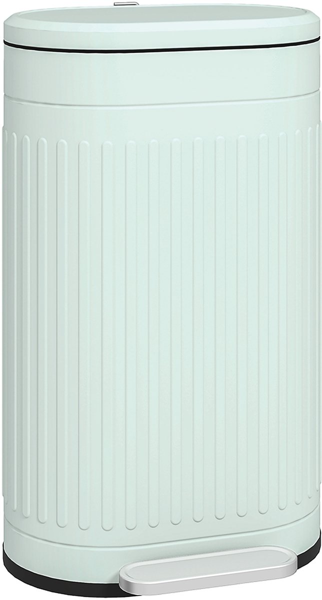 Pedaalemmer van 30 liter met deksel - uitneembare binnenemmer - soft - close functie - 36 - 5 x 31 - 2 x 60 - 8 cm - groen