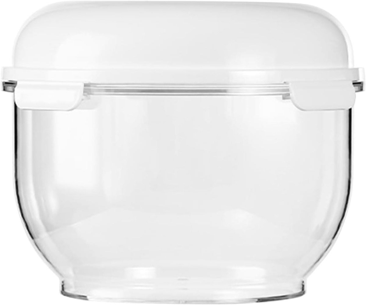 Deegbak met Deksel - Gistdoos Voedselcontainer - Deeg Laten Rijzen - Anti-aanbaklaag - 225L x 209B x 181H cm - Transparant