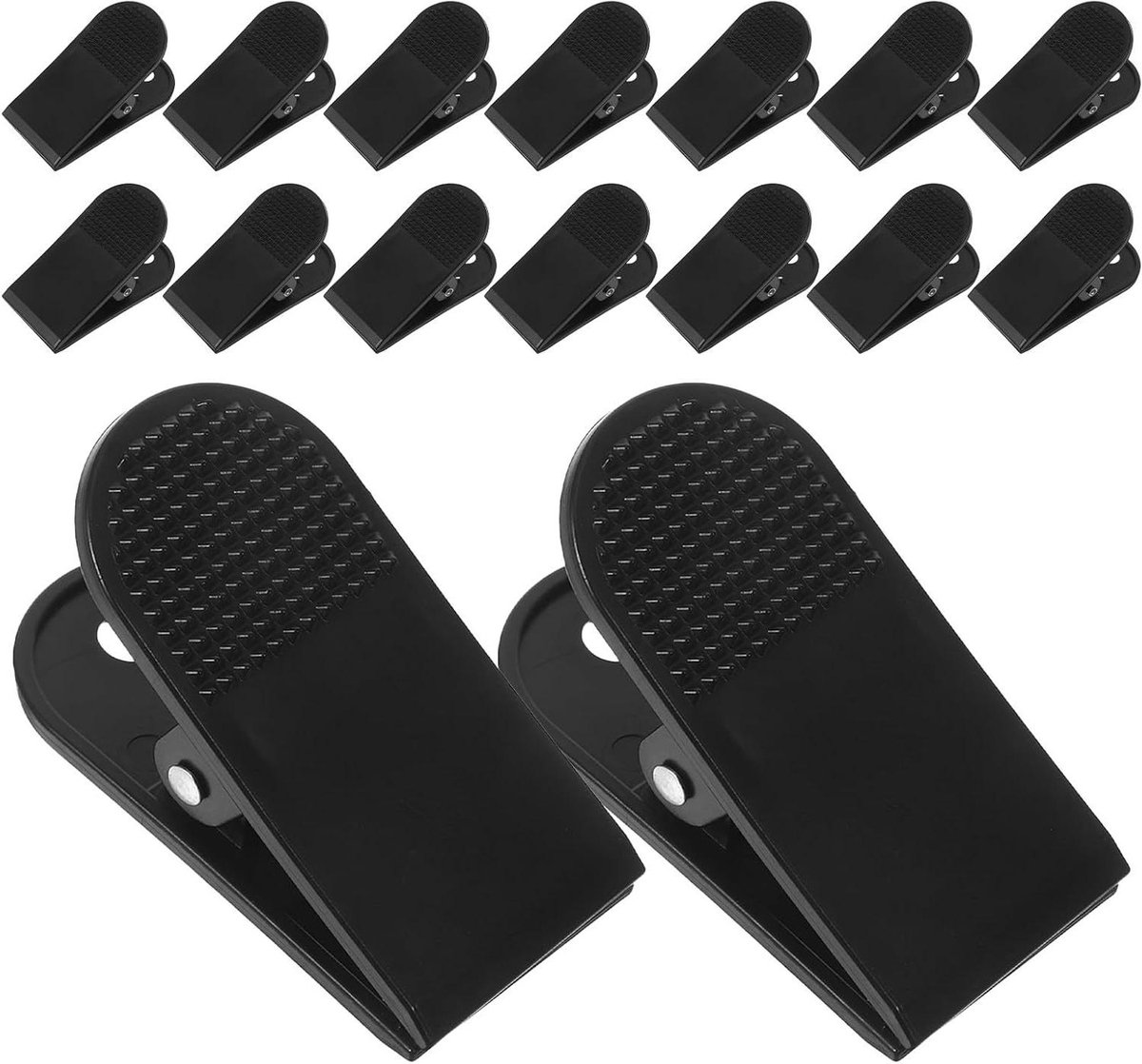 Loopband Veiligheidsclip - Noodstop Clip Sleutelclip - Veilig Trainen - Universele Pasvorm - 5.5 x 3.3 x 2.7 cm - Zwart