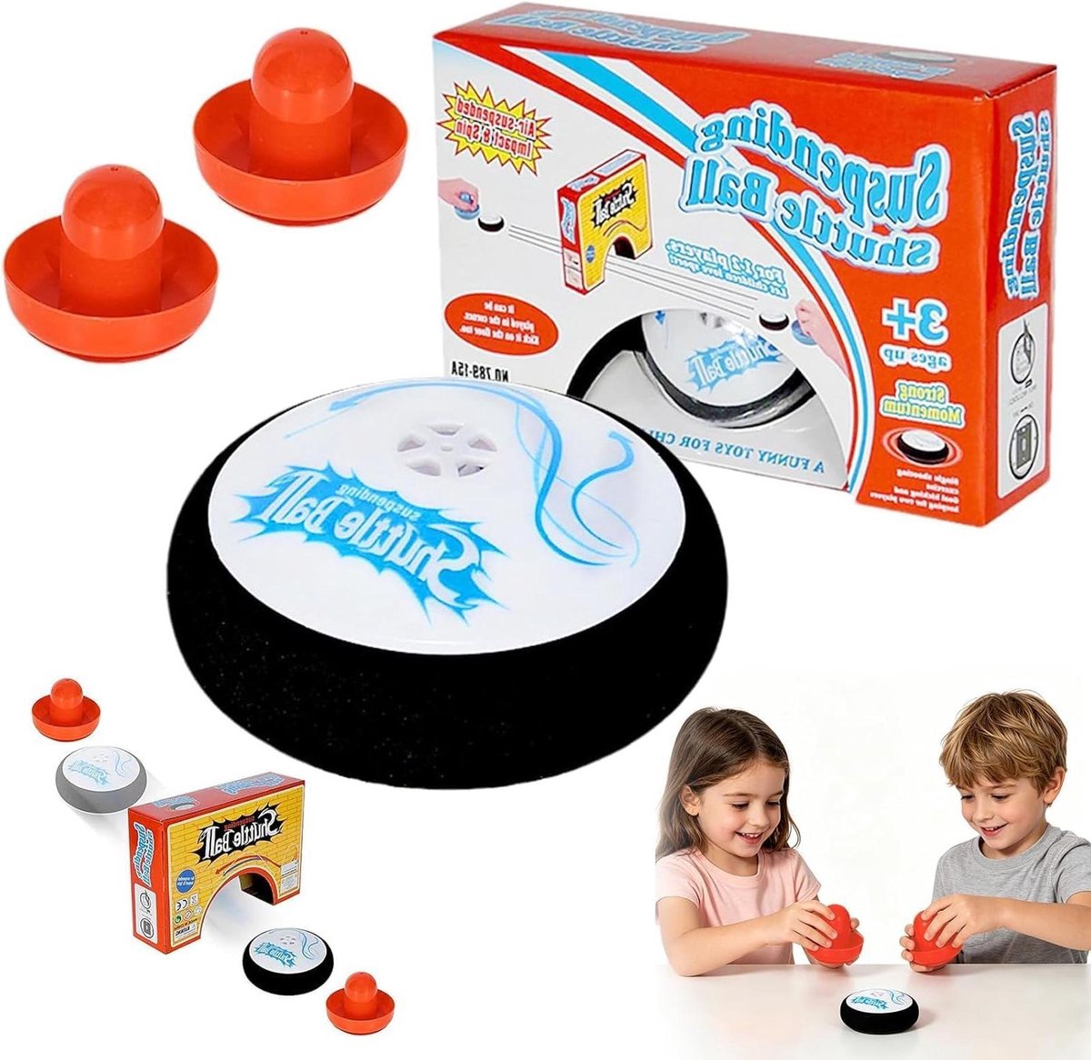 Zweefpuck Tafelspel - Luchthockey Bal - Kinderspel Spelen - Luchtsuspensie Technologie - 15 x 15 x 5 cm