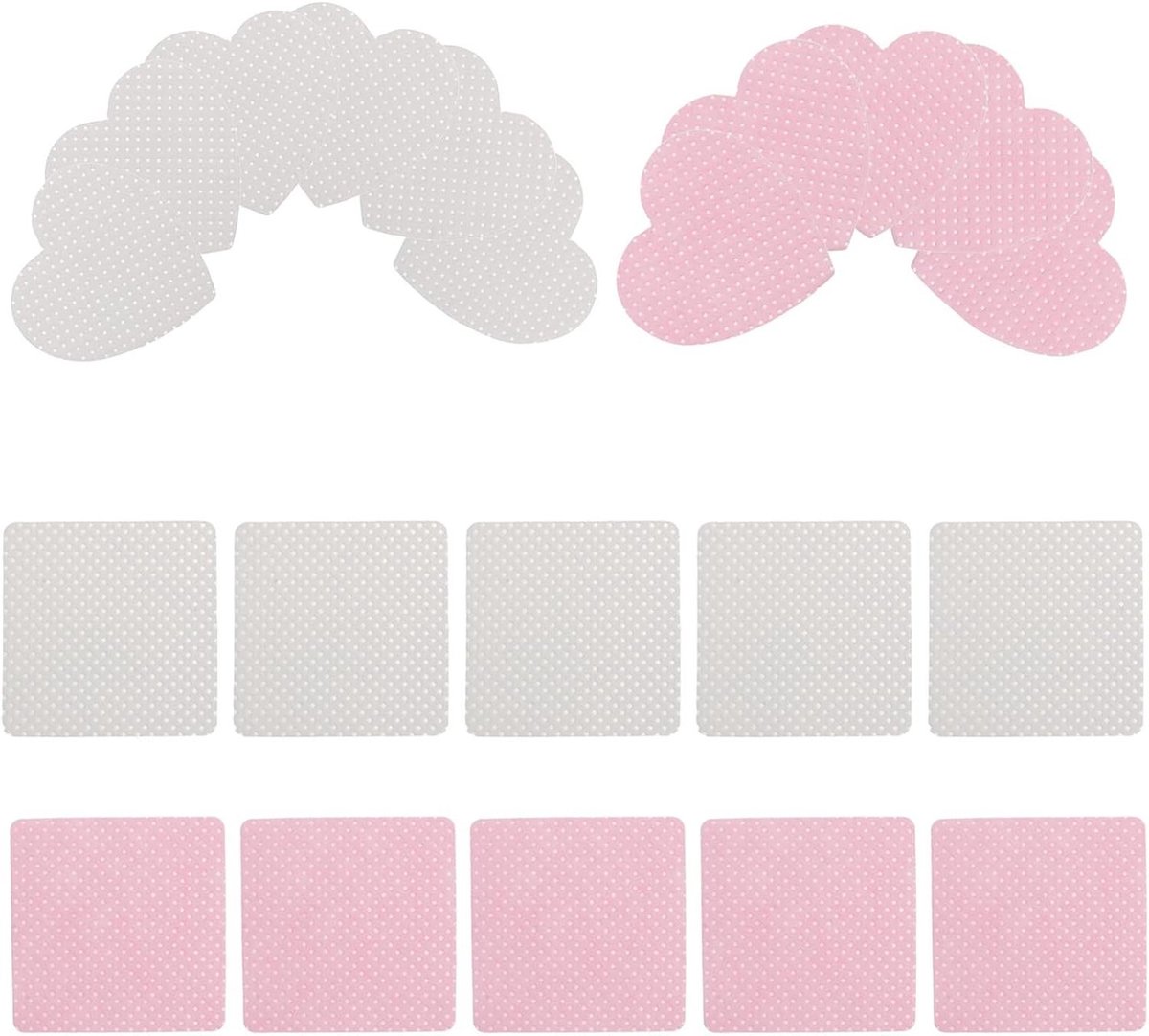 Wimper Reinigingspads - Make-up Pads - Wimpers Reinigen - Hartvormig Ontwerp - 4.8 cm - Multi