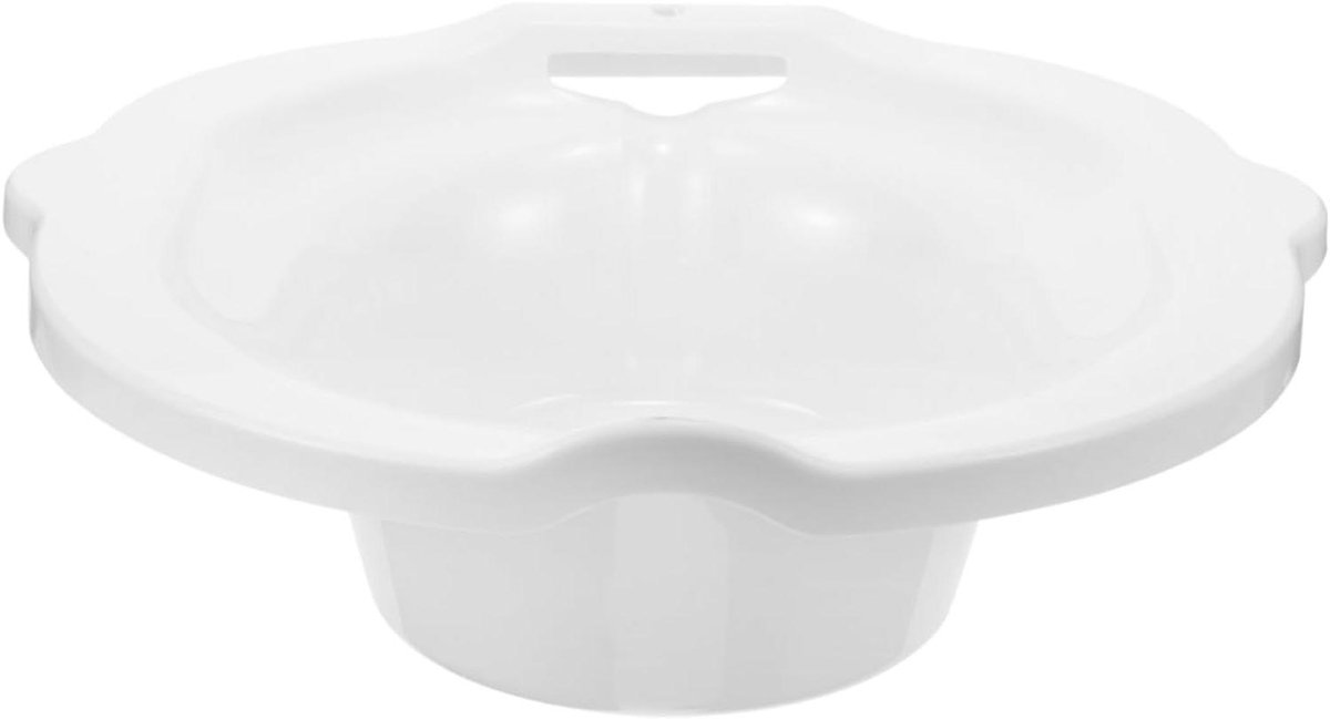 Perineum Douche Zitting - Zitbad Toilet - Postpartum Zorg - Draagbaar Ontwerp - 38.5 x 38 x 11 cm - Wit