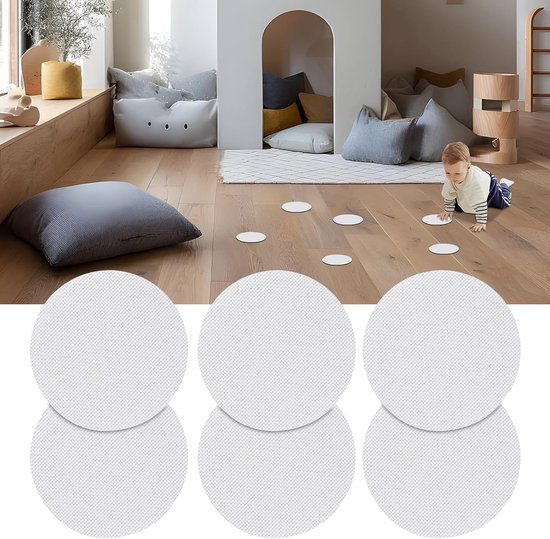Antislip Stickers - Douche Plakkers - Veiligheid Vergroten - Verbeterde Wrijving - 6 Stuks - Transparant — afbeelding 4