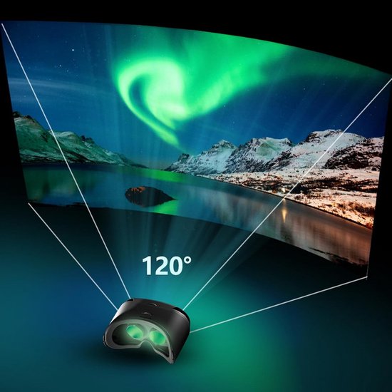 3D VR headset voor smartphones van 5 tot 7 inch, met anti-blauw licht lenzen en oogbescherming — afbeelding 5