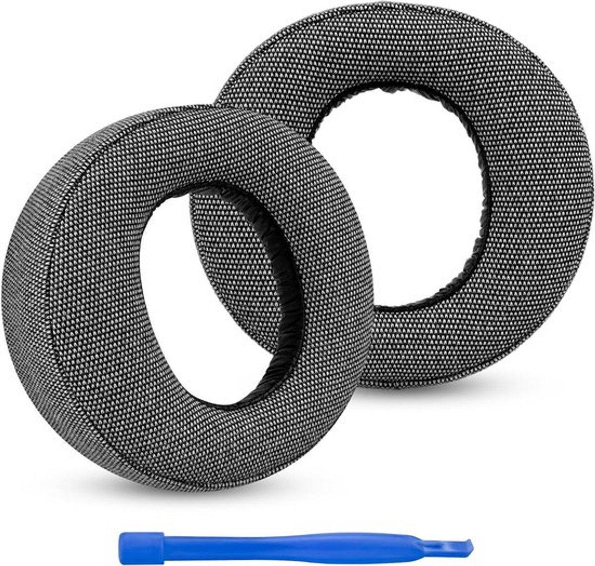 Vervangende oorkussens - Sony PlayStation 5 - PULSE 3D - PS5 - draadloze hoofdtelefoon - oorkussens - linnen - grijs - geschikt voor - hoofdtelefoon.