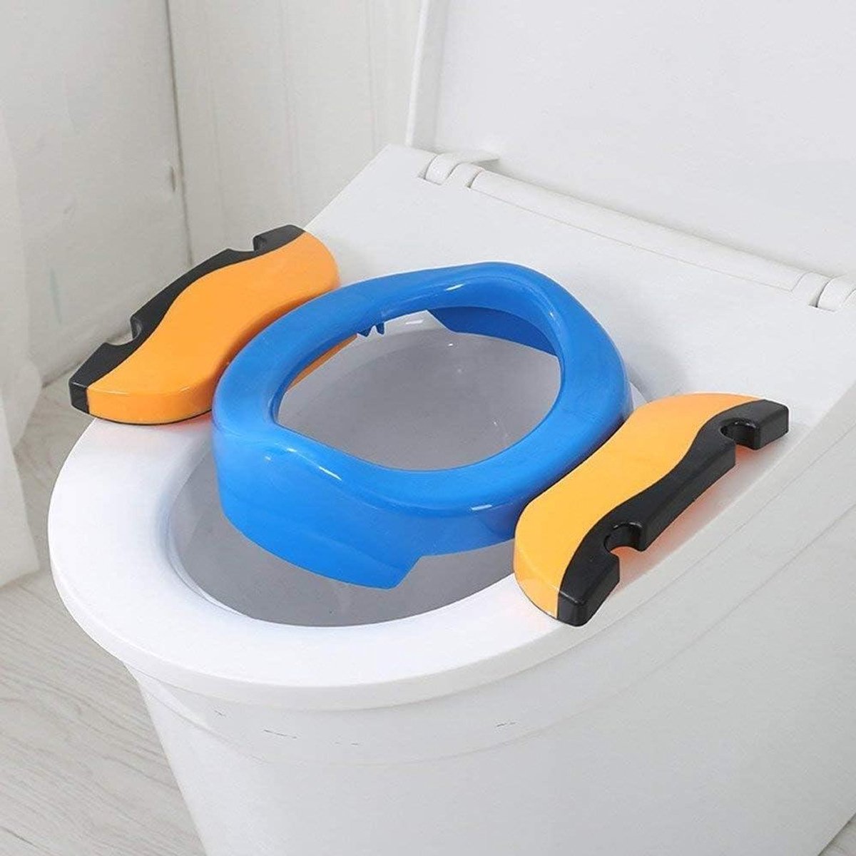 Opvouwbare Toiletbril - Draagbare Toiletverkleiner - Zindelijkheidstraining - Compact en Draagbaar - 365 x 22 cm - Blauw
