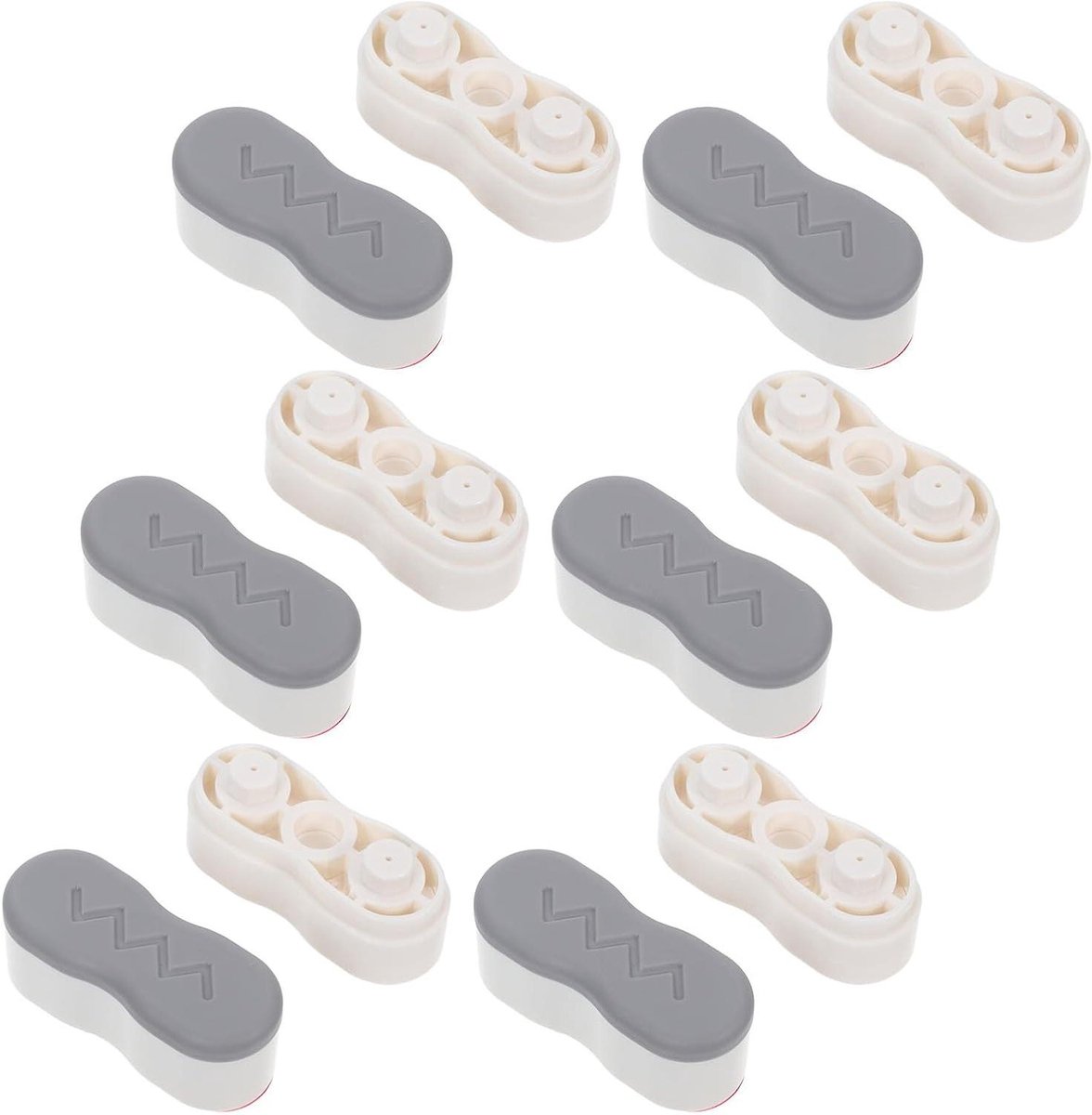 Toiletbril Kussens - Afstandhouders Toiletbril - Badkamer Comfort - Geluidsisolerend Ontwerp - 6 Sets - Grijs