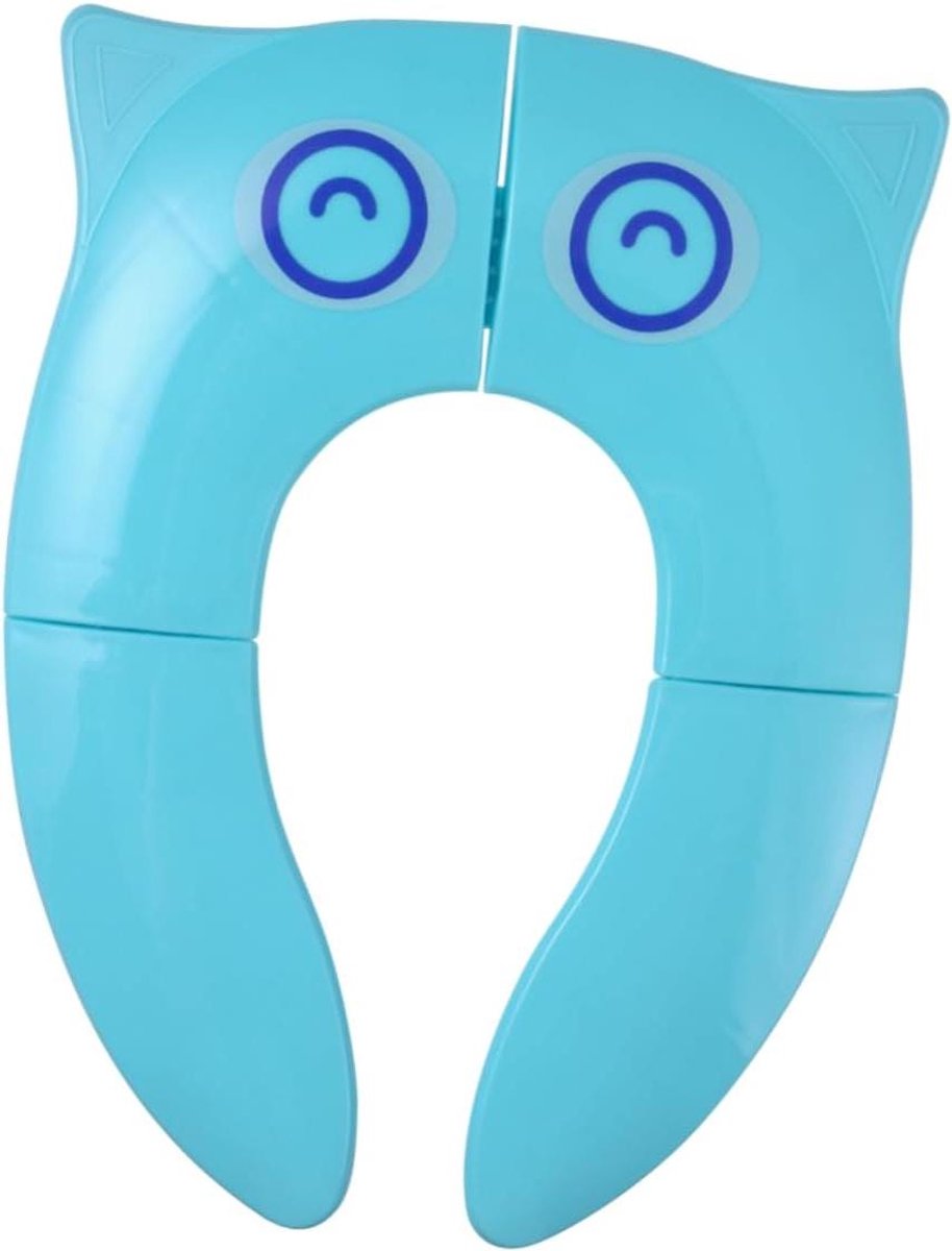 Opvouwbaar Toiletzitting - Toiletbrilhoes Draagbaar - Hygiëne Onderweg - Compact Opvouwbaar - 36 x 26 cm - Blauw