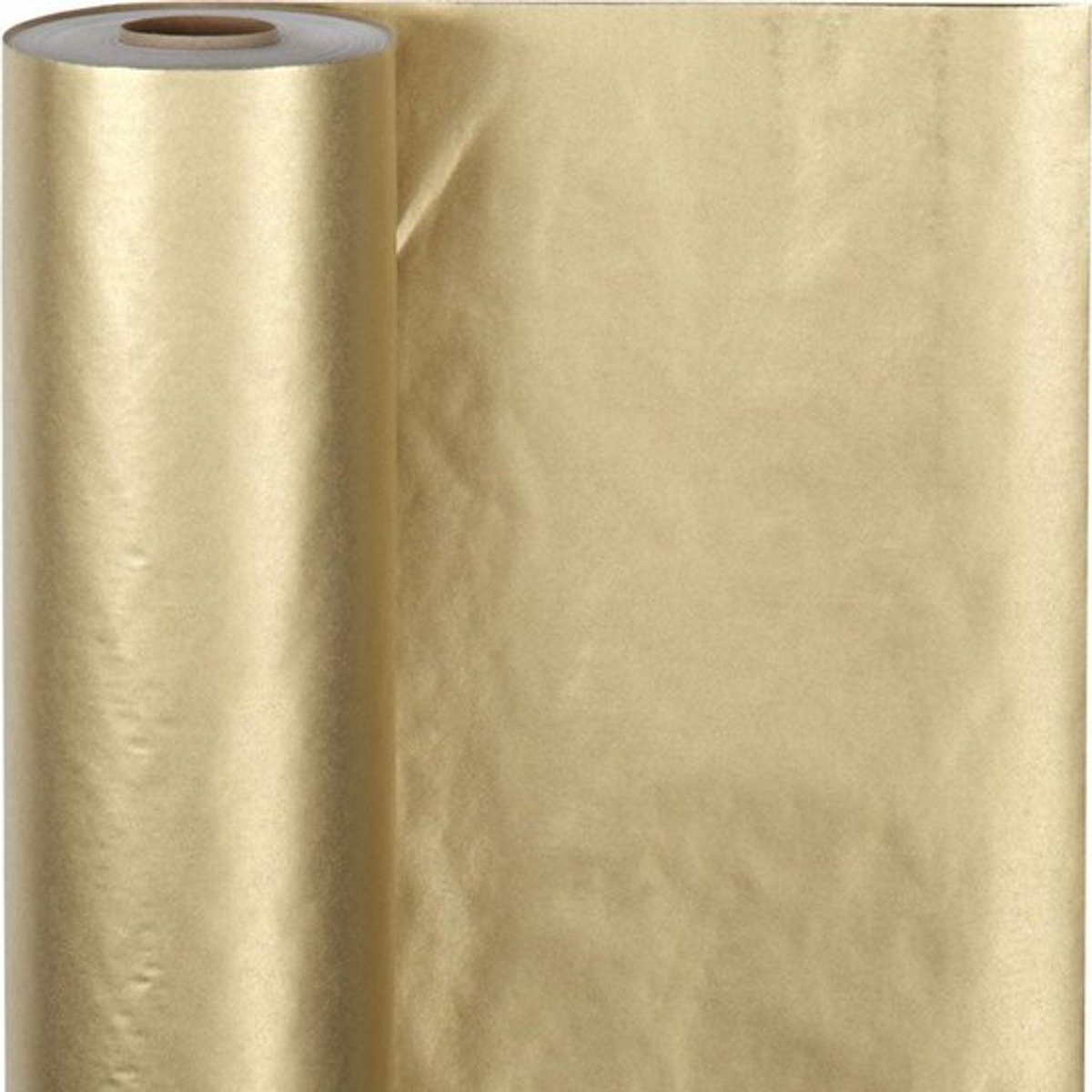 Cadeaupapier Goud met Plakbanddispenser | Inpakpapier | Geschenkpapier Rol | Gerecycled Goud | 50 cm x 100 Meter