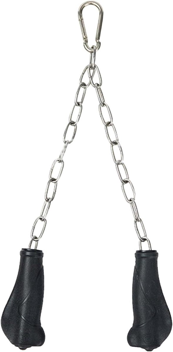 Tricep Touw - Fitness Touw - Bovenlichaam Training - Ergonomische Handgreep - 177 cm Lengte - Zwart