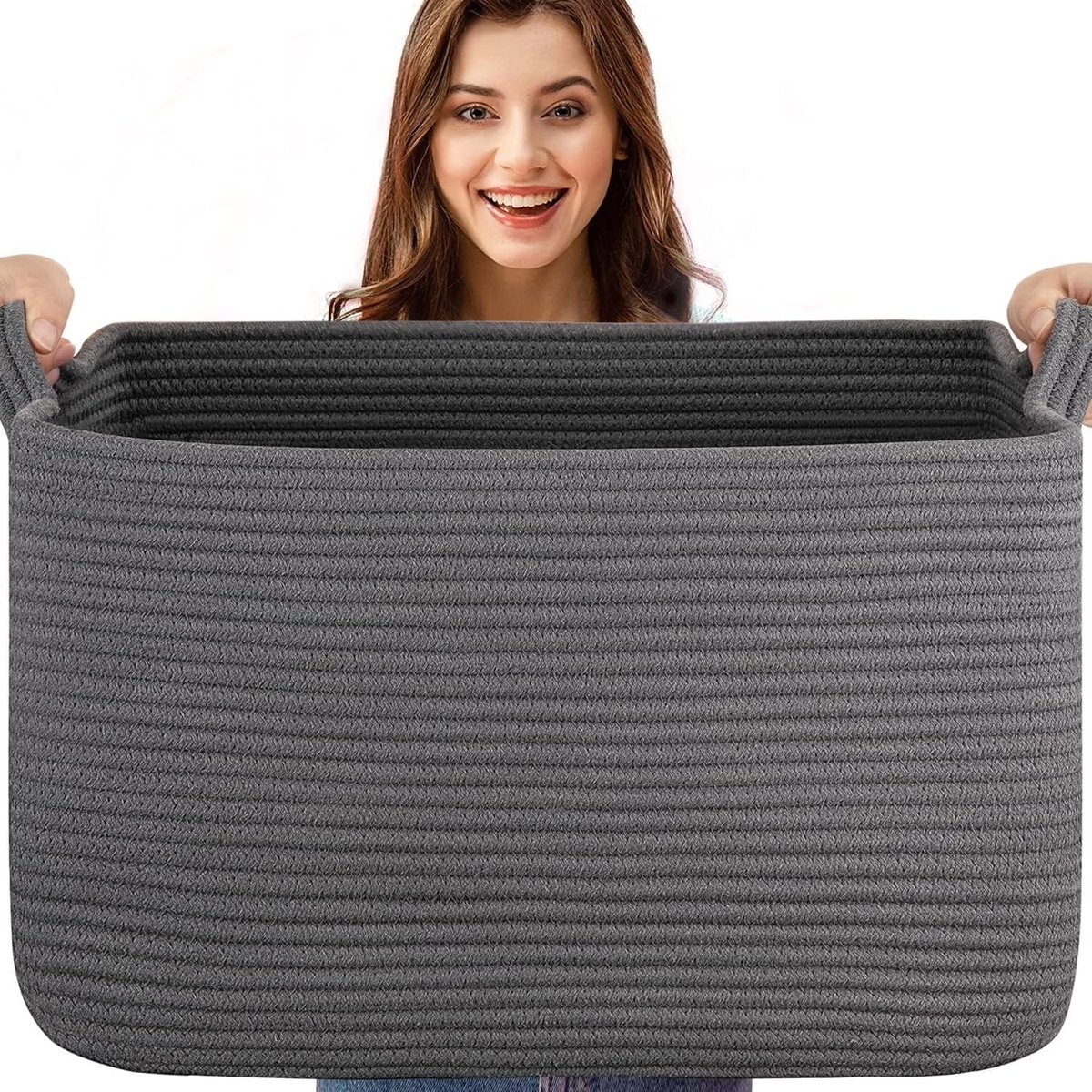 Extra Grote Opvouwbare Opbergmand 65 Liter - Stevige Stoffen Organizerbox voor Speelgoed en Kleding