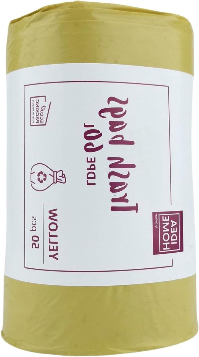 Afvalzakken - Vuilniszakken vuilniszakken - Afval scheiden - Sterk en dicht - 60 liter - Geel