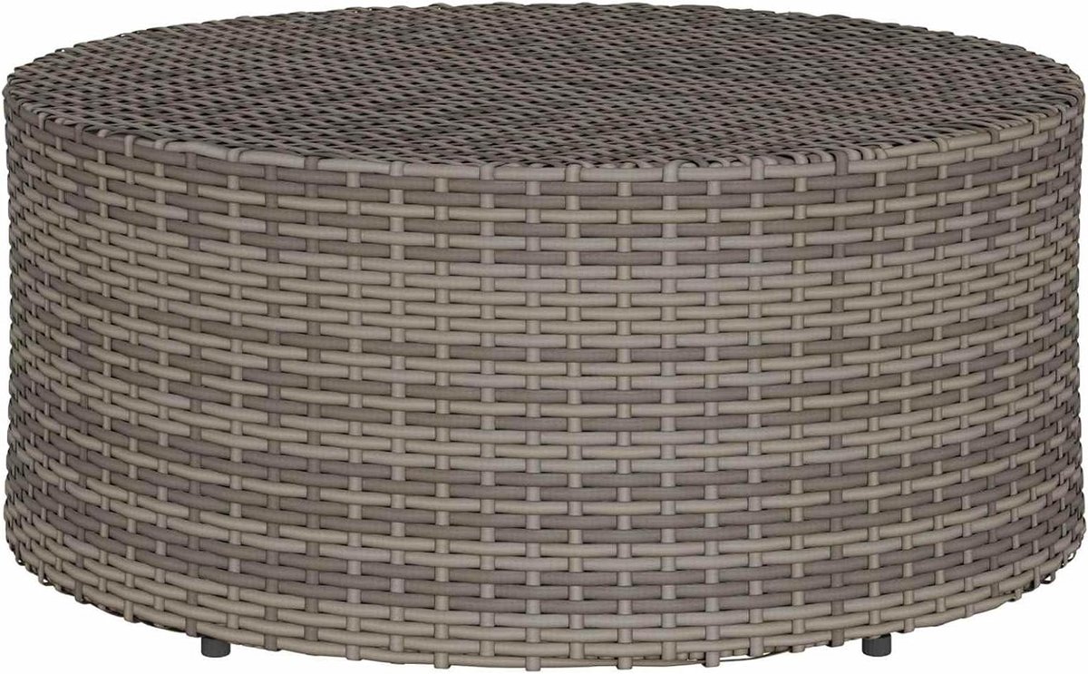 Outdoor Salontafel - Bijzettafel Tuin - Terras Ontspanning - Eendelig Design - Ø 68 x 30 cm - Grijs