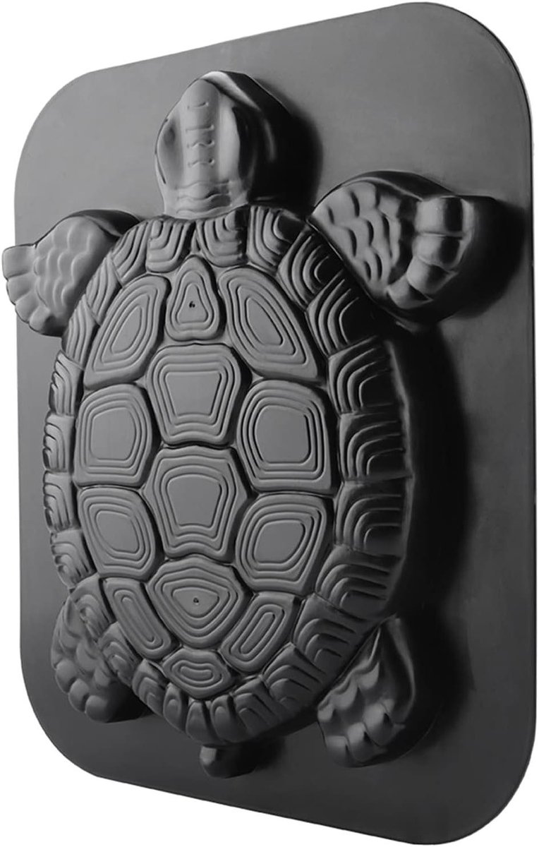 Betonnen Stoeptegel Mal - Bestratingsmal Tuin - Tuinpad Aanleggen - Herbruikbaar ABS Materiaal - 44.5 x 38.5 cm - Zwart