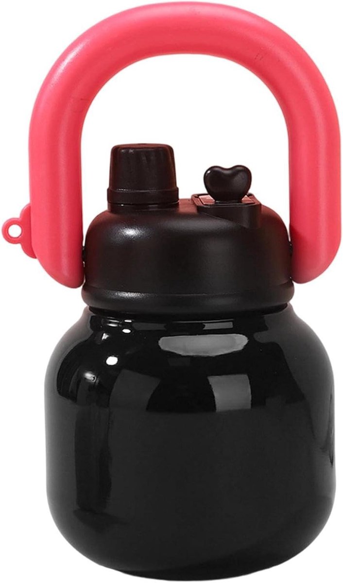 Roestvrijstalen Waterfles - Geïsoleerde Drinkfles - Actieve Levensstijl - Twee Drinkstanden - 650 ml - Zwart