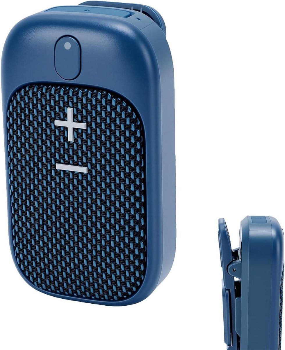 Draagbare Bluetooth Luidspreker - Mini Speaker Clip-on - Muziek Luisteren Buiten - IPX5 Waterdicht - 107 gram - Zwart