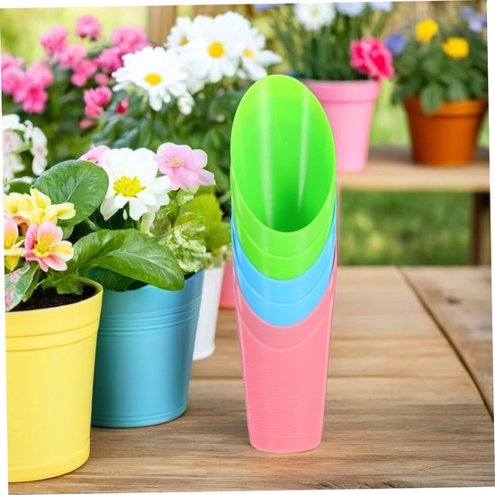 Tuinschepjes Set - Potgrondschepjes Plantenschep - Binnenshuis Tuinieren - Compact en Praktisch Ontwerp - 15.7 cm Lengte - Multicolor — afbeelding 3