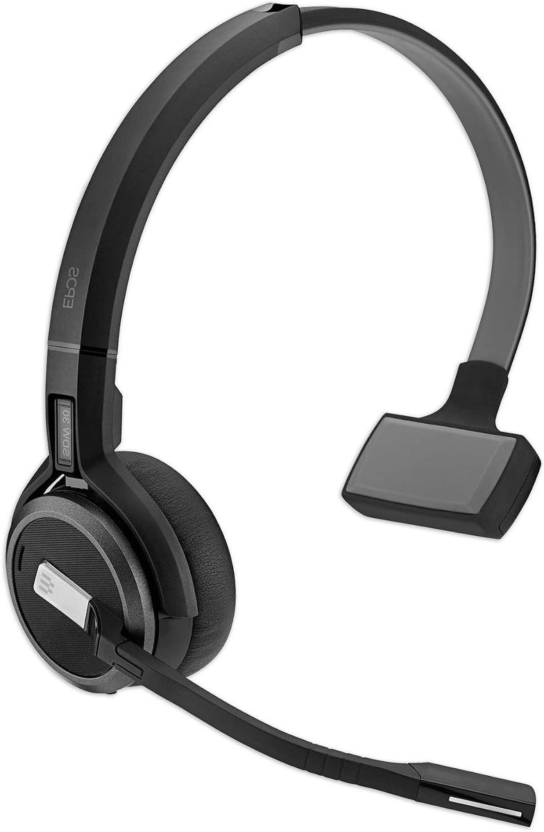 DECT Headset - Draadloze Headset - Flexibel Werken - Geen Basisstation Nodig - 250 Grams - Zwart