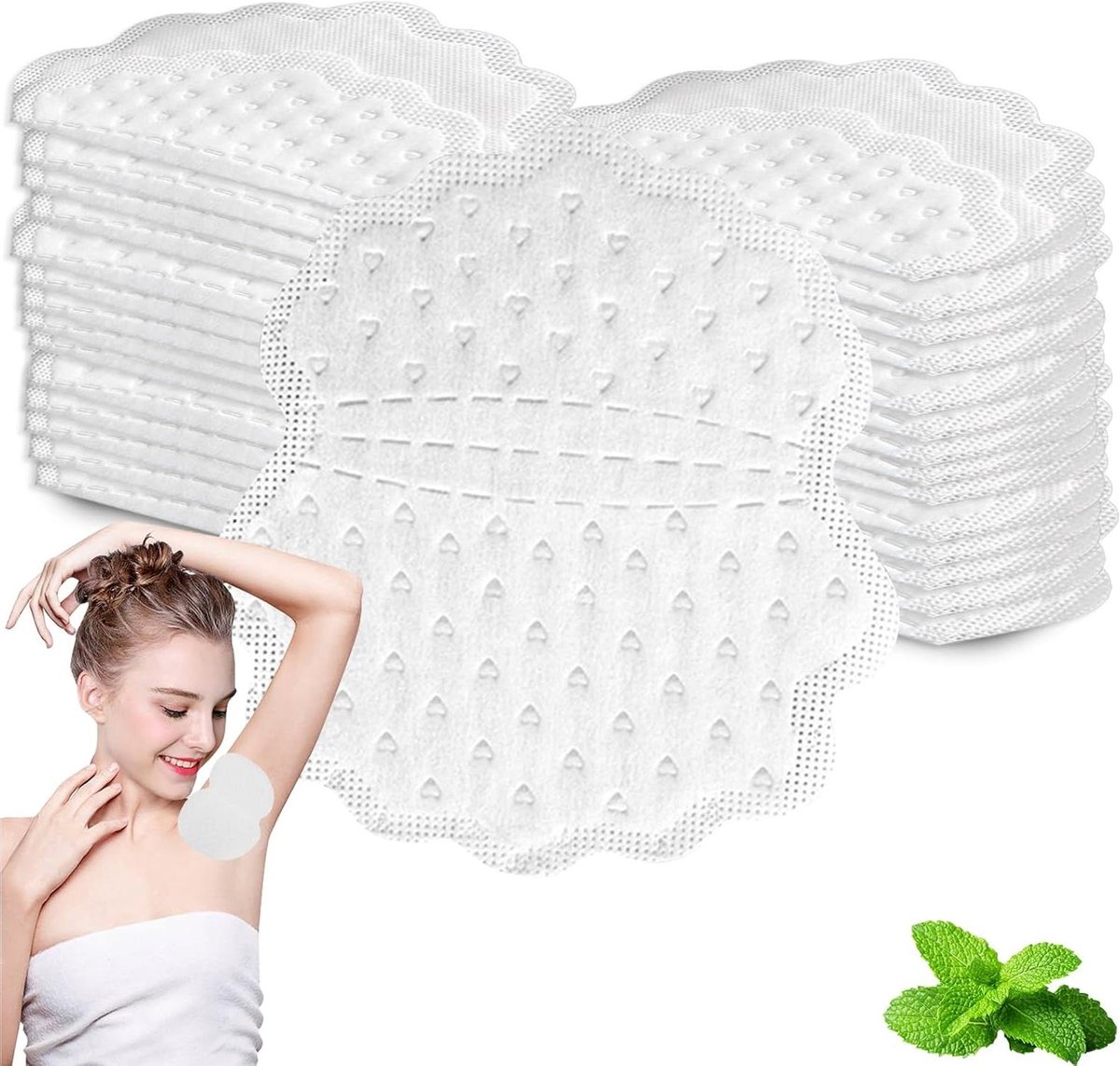 Okselpads Tegen Zweet - Zweetpads Absorberend - Droog Blijven - Gel Technologie Absorptie - 60 Stuks - Wit
