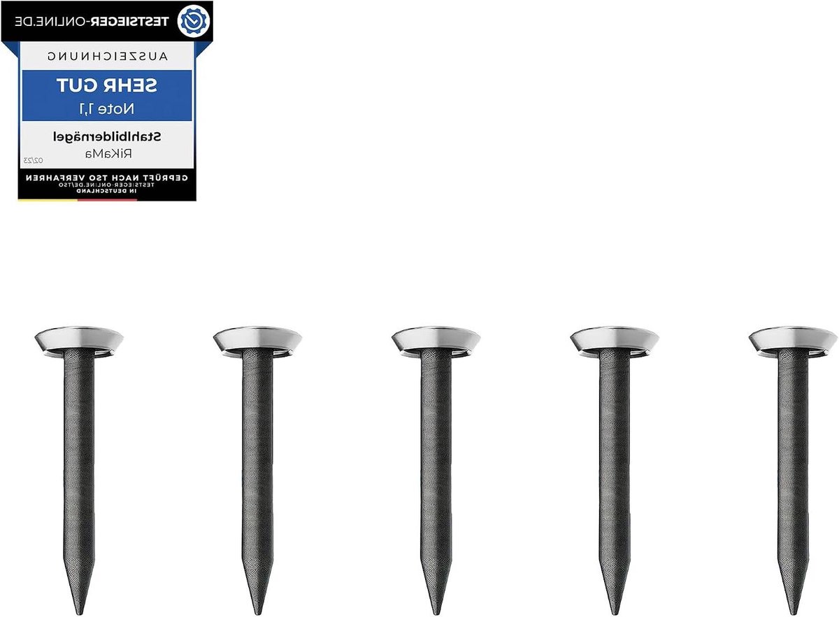 Gehard stalen spijkers - Betonnagels messing kop - Bevestigen in muur - Testwinnaar Made in Europe - 20 mm lengte