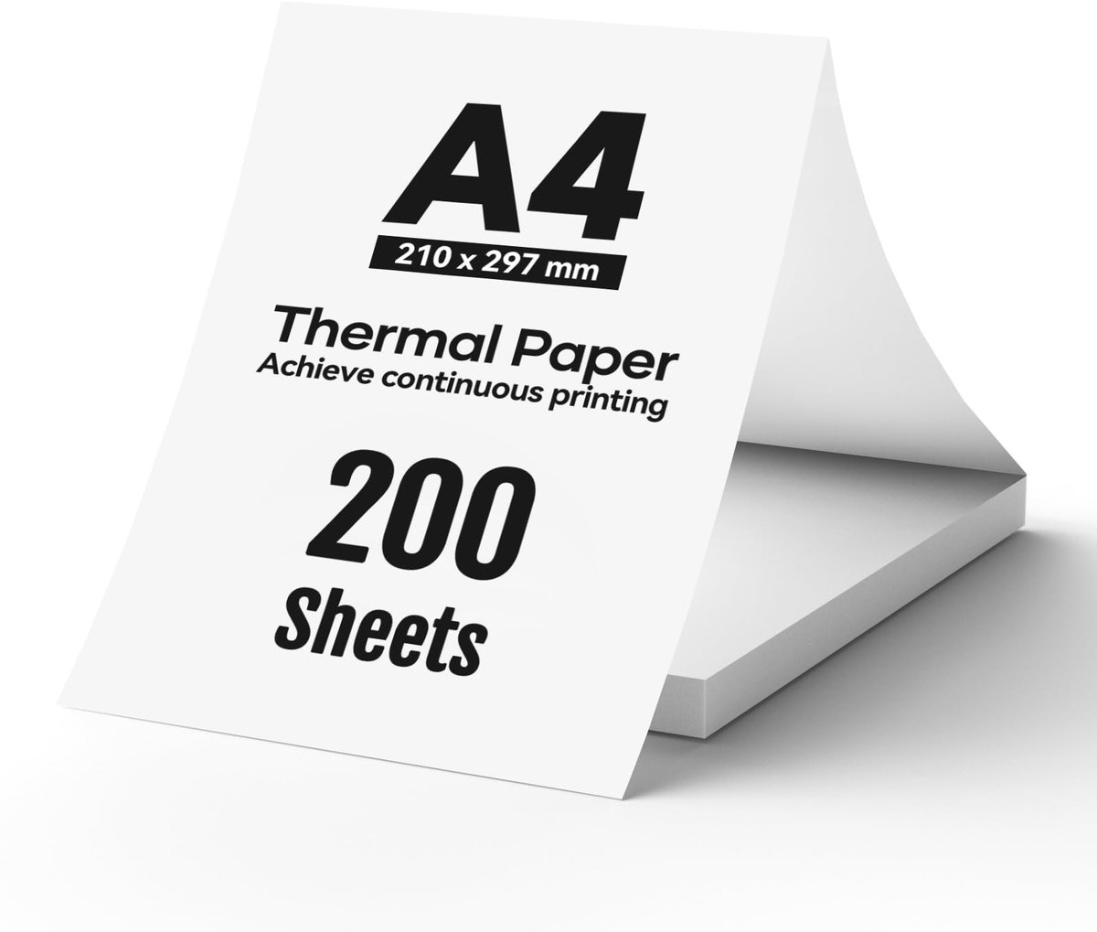 Omgoods - A4 Thermisch Papier voor Standaard Printers, 200 Vellen