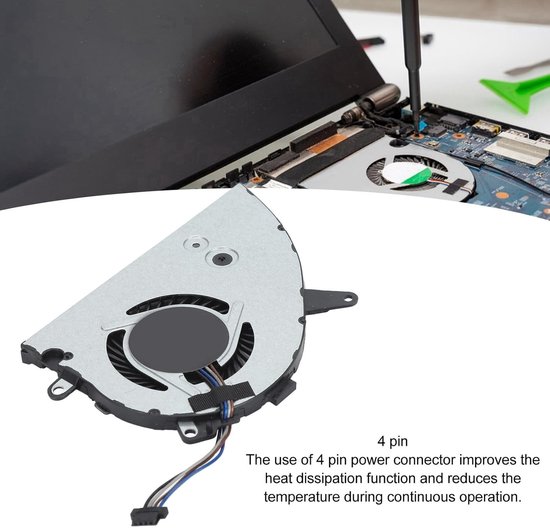 Vervangende CPU Koelventilator voor Laptop, Compatibel met Diverse Modellen, Stille en Efficiënte Koeling — afbeelding 2