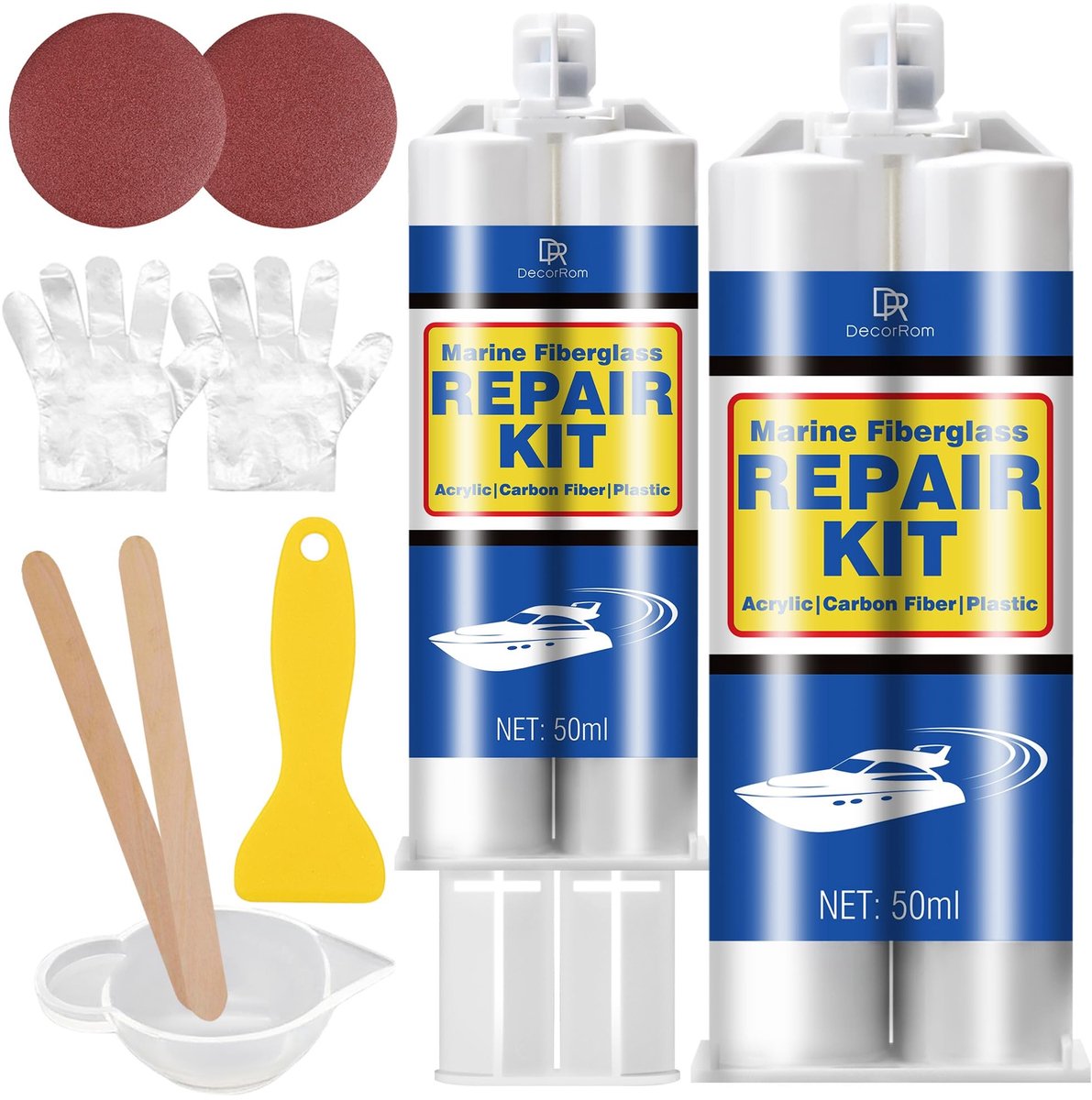 Omgoods - Marine Fiberglas Reparatieset, 100ml