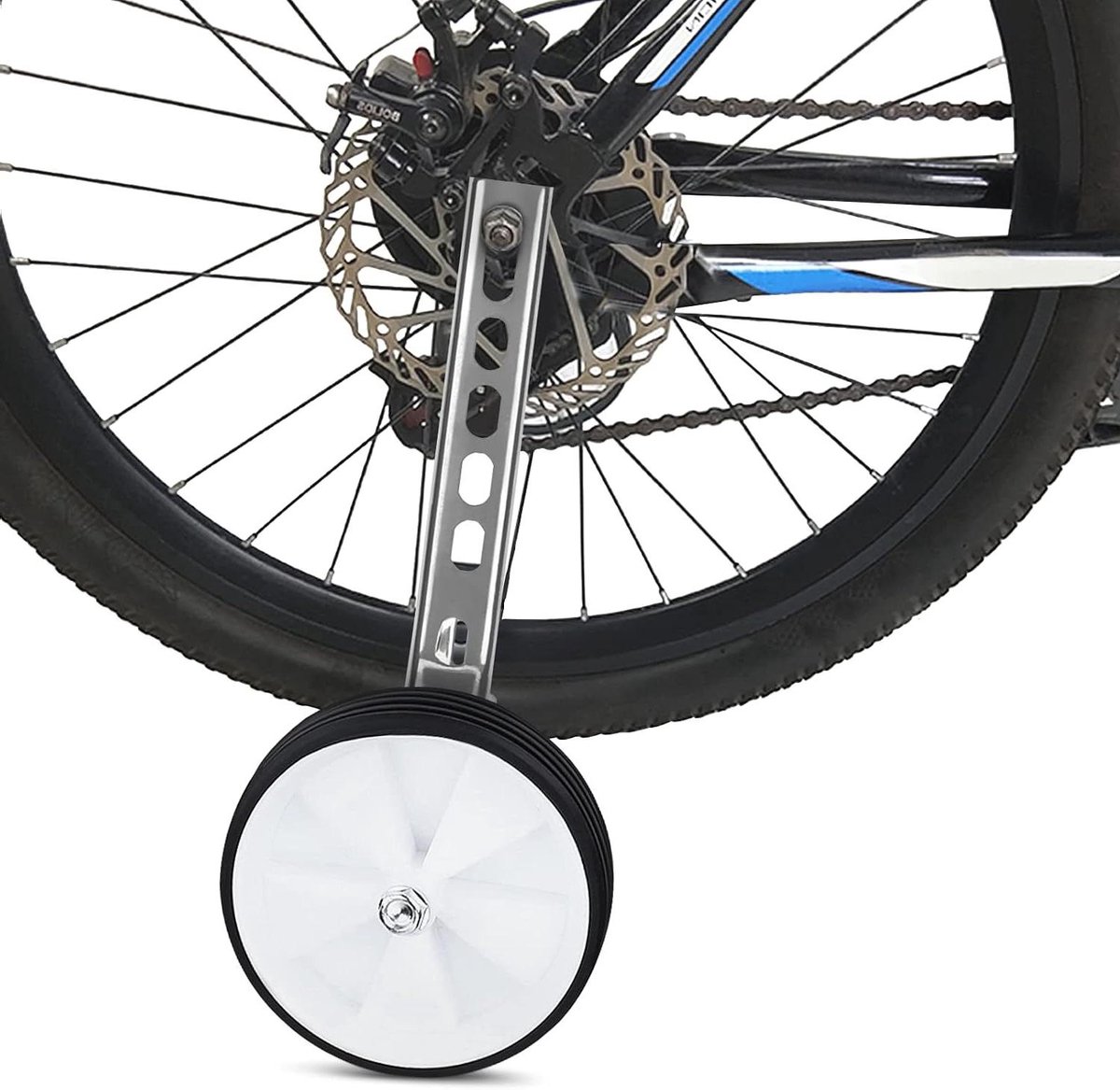 Fiets Stabilisatoren - Hulpwielen - Kinderen Leren Fietsen - Verstelbaar Universeel - 12-20 Inch - Wit