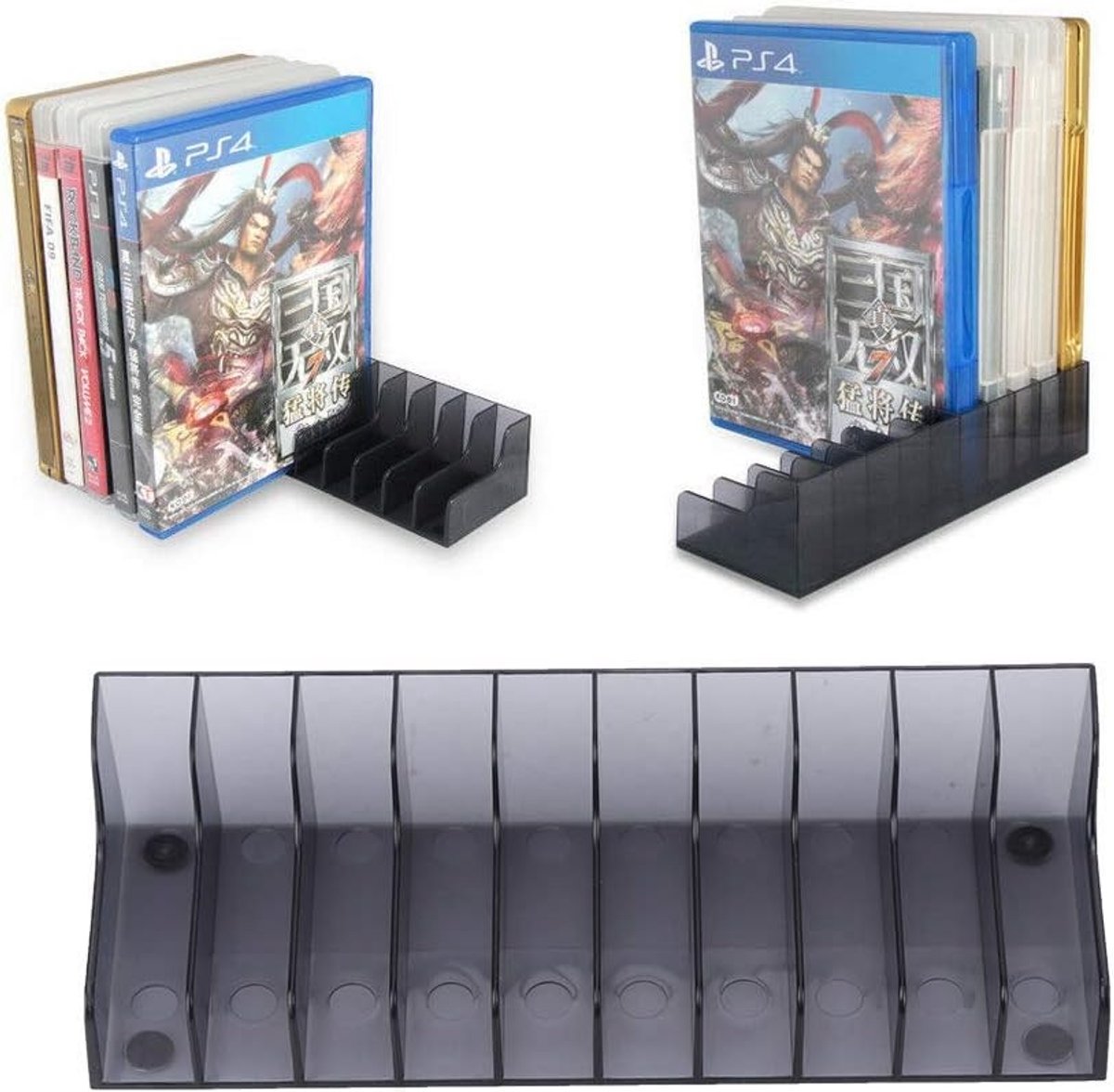 Grote Opbergrek voor CD's en Spelkaarten - 2 Stuks, Ruimtebesparende Houder voor Slimme Spellen en Multimedia