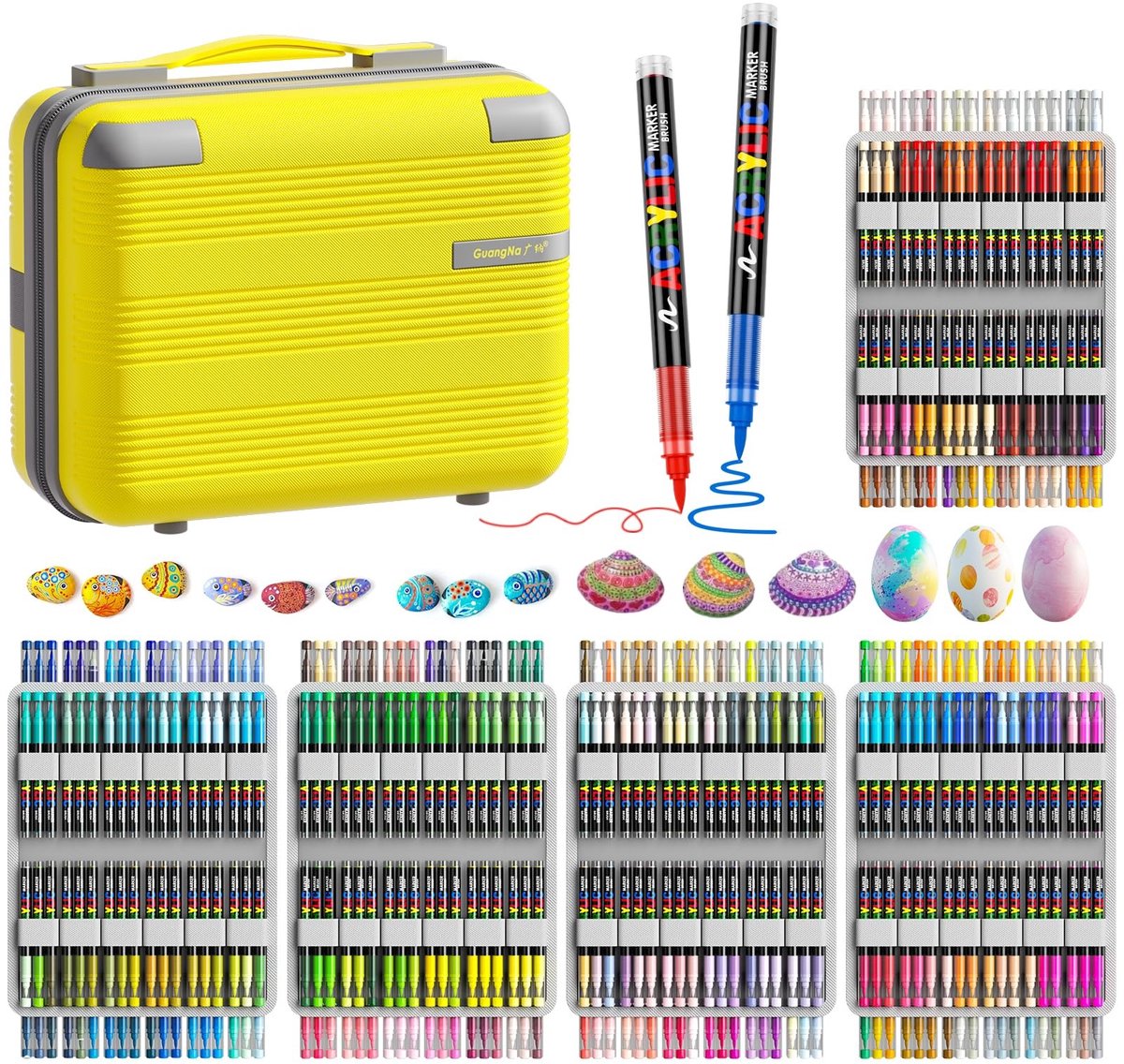 Omgoods - 360 Stuks Acryl Verf Markers voor Kunst