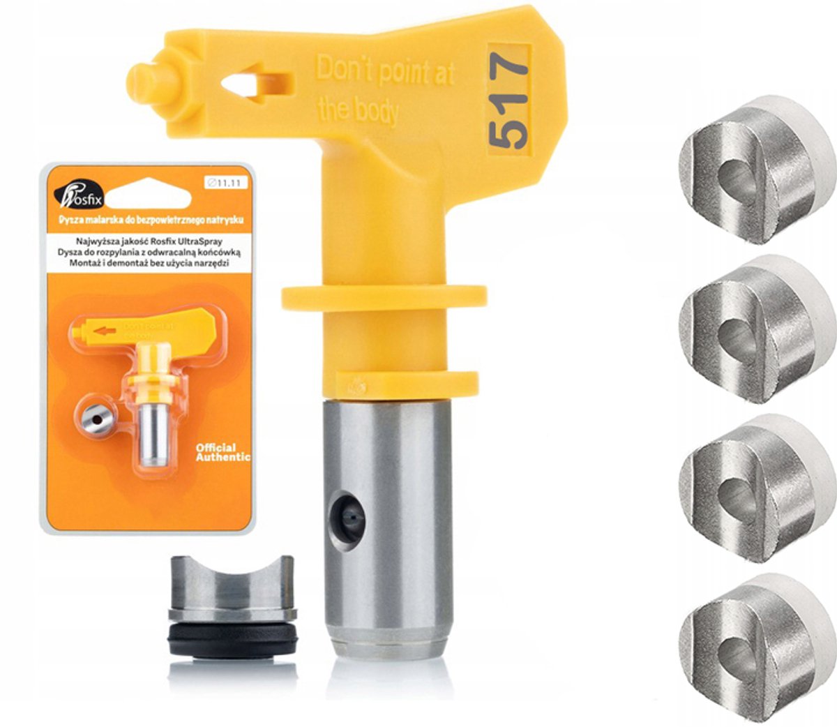 Rosfix Spuitmond Model 517 Set - Ultra Spray Carbide - Sproeibreedte 25cm - Tip 0,017"