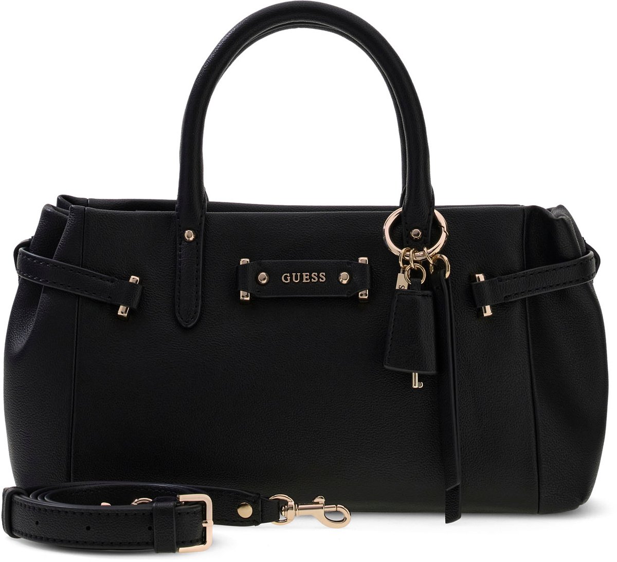 GUESS schoudertas handtas Dorothy Girlfriend Satchel Black zwart