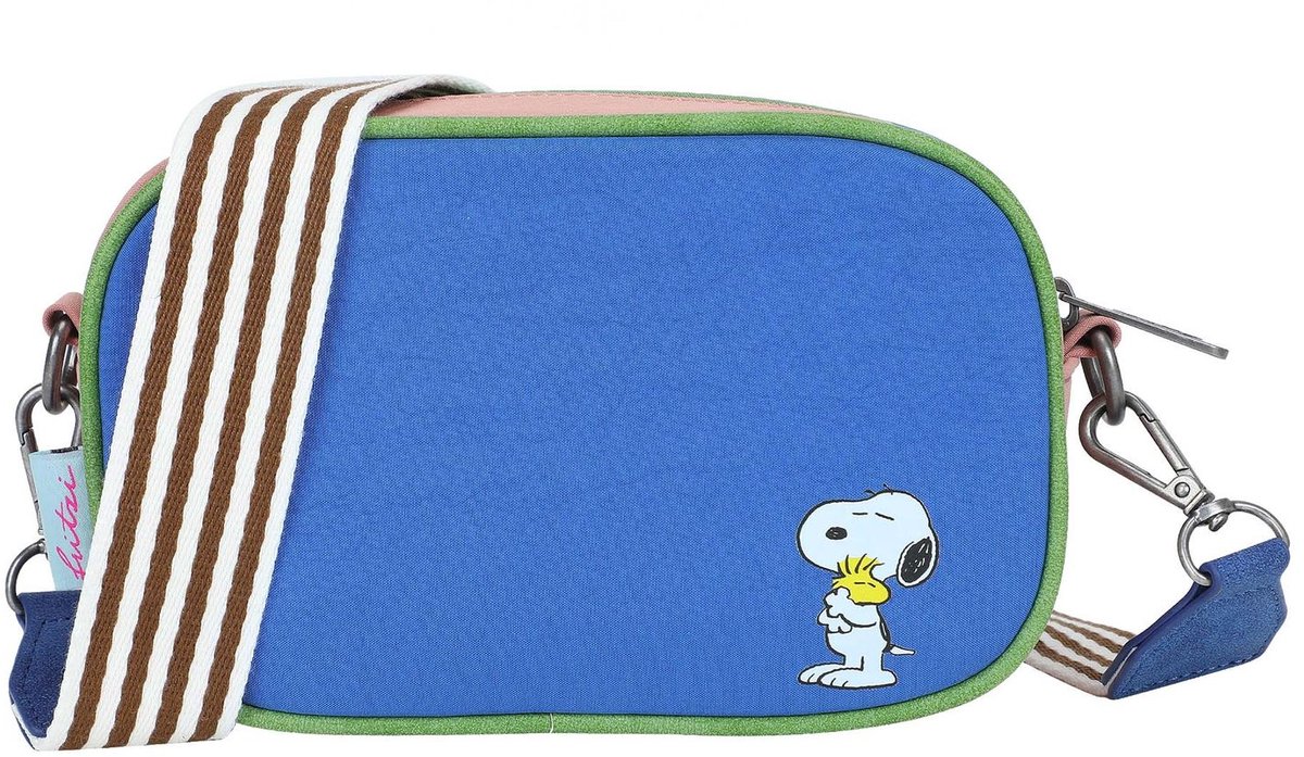 Fritzi aus Preußen schoudertas Peanuts™ x Fritzi Easy Go Little Hug Crossbody Bag Multicolored blauw