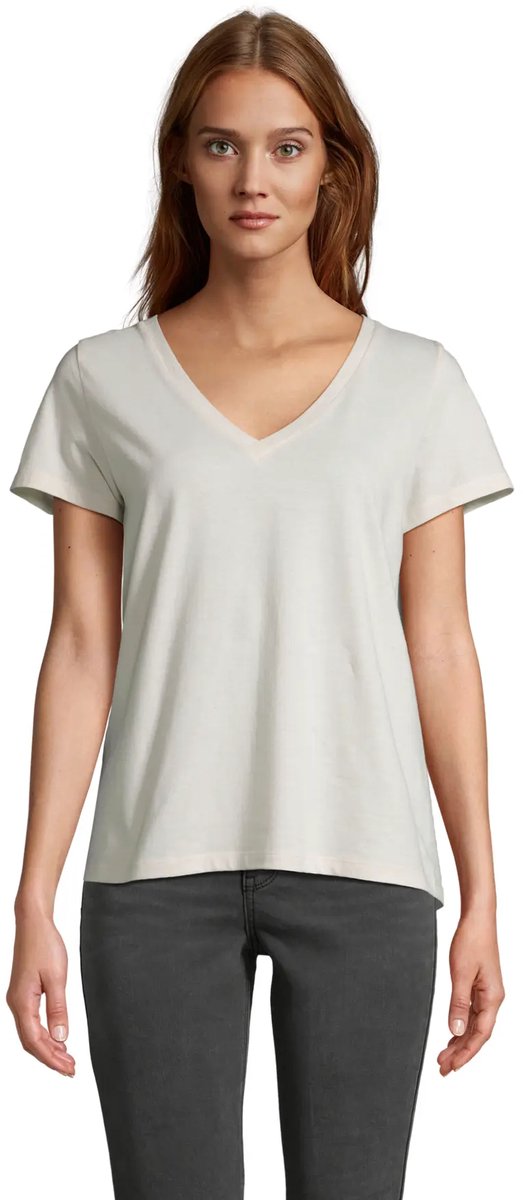 SOL'S Women´s V-Neck T-Shirt Regent L04766 - Off White - M